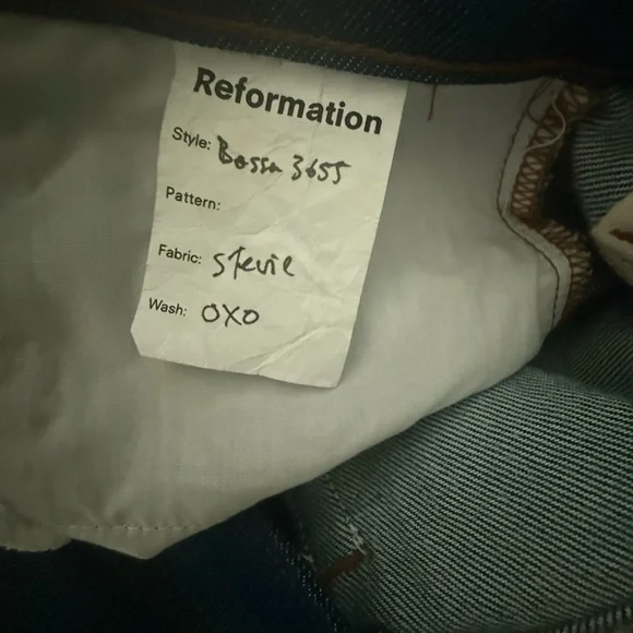 REFORMATION Jax High-Waist Straight Leg Jeans – Size 27 | OXO • Sample • NWOT - Picture 5 of 5